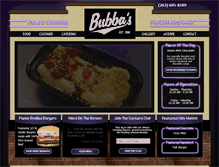 Tablet Screenshot of bubbasfrozencustard.com